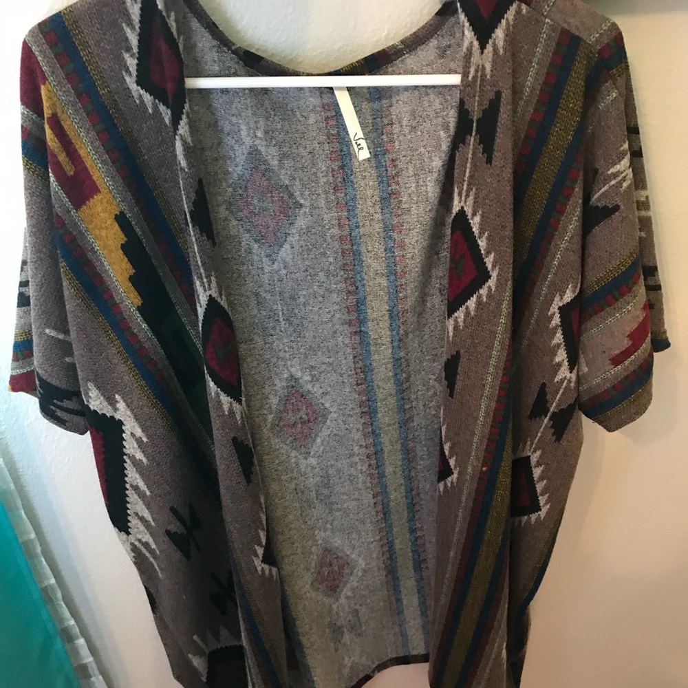 Aztec pattern kimono